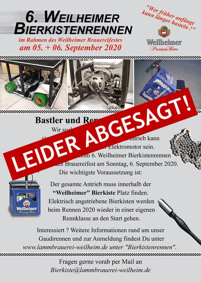 Brauereifest abgesagt